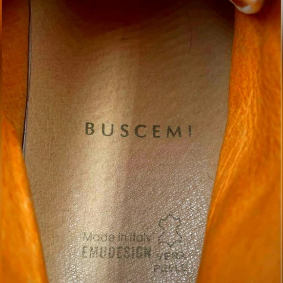 BUSCEMI Unisex 100MM ALTA White Leather 24kt Hrdw Hi-Top Sneakers Shoes Size 41 - Picture 11 of 12